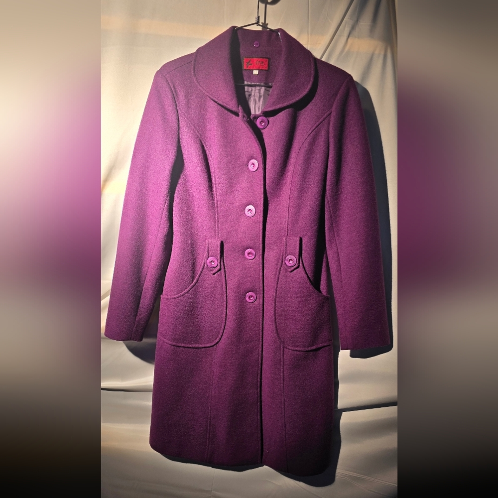 Vintage YIYUN CHINESE Stylish Purple Coat BEAUTIFUL